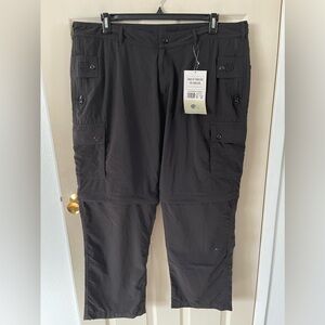 Clothing Art Cargo Convertible Travelers Hiking Pants Men’s 40x30